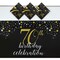 3 Pack 70th Birthday Plastic Table Covers, Disposable Tablecloths for Cheers to 70 Years Party Decorations (54 x 108 In)